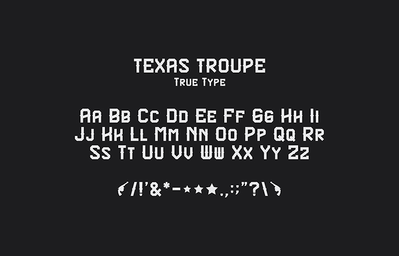 Texas Troupe FP font